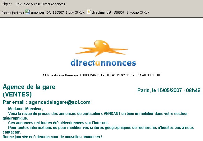 Pi&egrave;ce Jointe